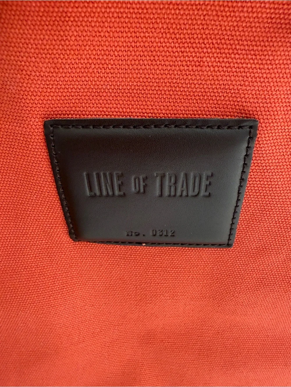 Line of Trade Large Canvas Weekender Bag Orange Travel Duffel Doctor Frame 20